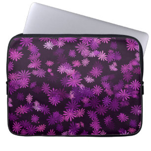 Capa Para Notebook Margaridas Rosa e Roxo