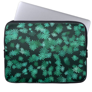 Capa Para Notebook Margaridas Teal