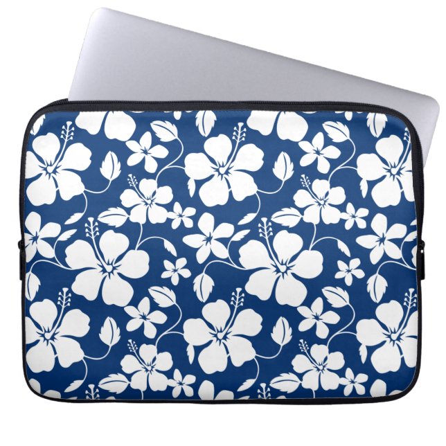 Capa Para Notebook Marinho HAWAIIAN HULA (HIBISCUS) (Frente)