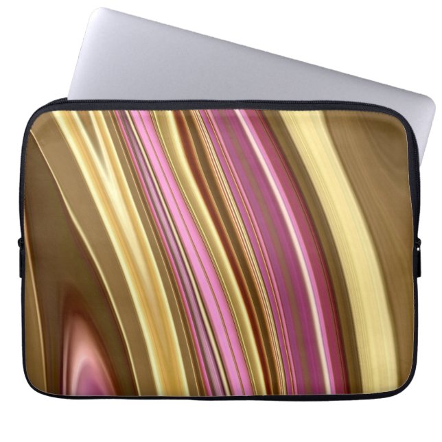 Capa Para Notebook mármore líquido líquido retro digital com abstrato (Frente)