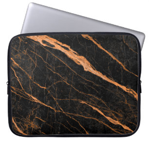 Capa Para Notebook mármore negro com veias ouros, marble emperador n