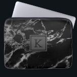 Capa Para Notebook Mármore preto e prateado<br><div class="desc">Tendência moderna,  preto e prateado,  textura de mármore.</div>