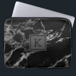 Capa Para Notebook Mármore preto e prateado<br><div class="desc">Tendência moderna,  preto e prateado,  textura de mármore.</div>