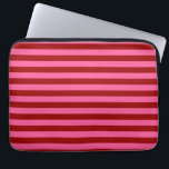 Capa Para Notebook Maroon Red Pink Stripes Design<br><div class="desc">Maroon vermelho escuro e listras cor-de-rosa Design de repetição decorativa horizontal</div>