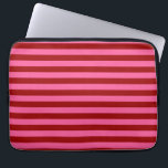 Capa Para Notebook Maroon Red Pink Stripes Design<br><div class="desc">Maroon vermelho escuro e listras cor-de-rosa Design de repetição decorativa horizontal</div>
