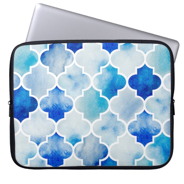 Capa Para Notebook Marroquina: Desenho Mão Sem Costura (Frente)
