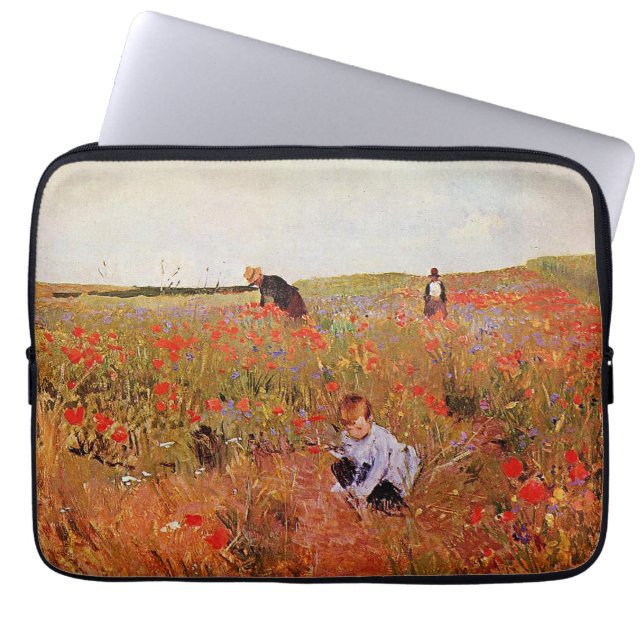 Capa Para Notebook Mary Cassatt trabalho de arte, Red Poppies, (Frente)