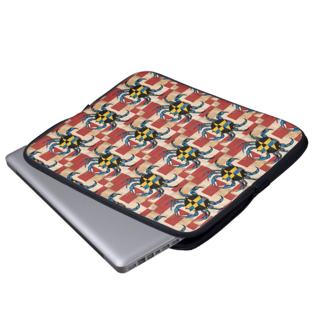 Capa Para Notebook Maryland Blue Crab (Frente Inferior)