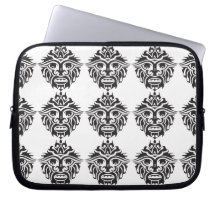 Máscara Tribal - Bolsa de laptop Neoprene de 10 po