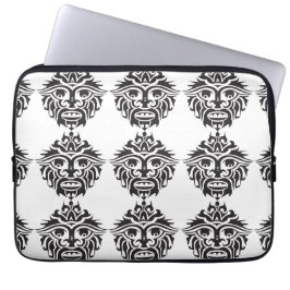 Capa Para Notebook Máscara Tribal - Bolsa de laptop Neoprene de 13 po