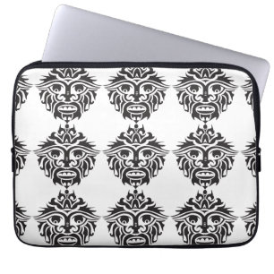 Capa Para Notebook Máscara Tribal - Bolsa de laptop Neoprene de 13 po