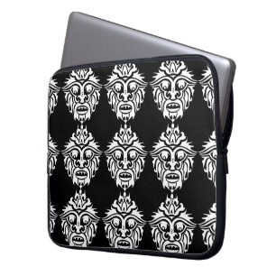 Capa Para Notebook Máscara Tribal - Bolsa de laptop Neoprene de 15 po