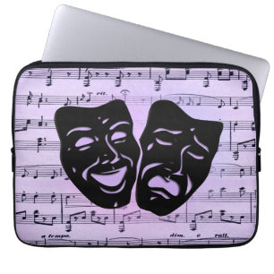 Capa Para Notebook Máscaras de Música e Teatro Puros