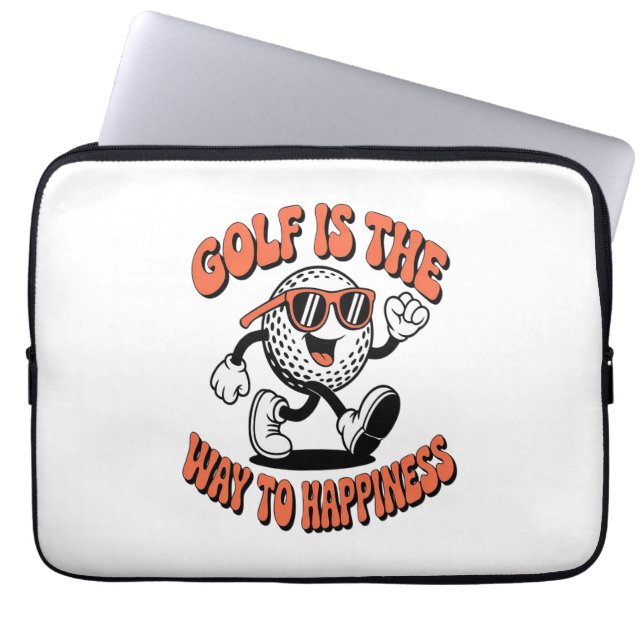Capa Para Notebook Mascote de Golfe Cheerguido (Frente)