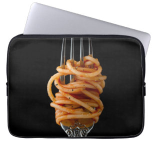 Capa Para Notebook Massas cuspidas num Fork, espaguete de Comida