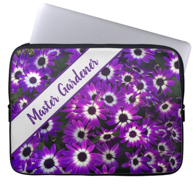 Capa Para Notebook Master Gardener Bright Purple Flower Floral (Frente)