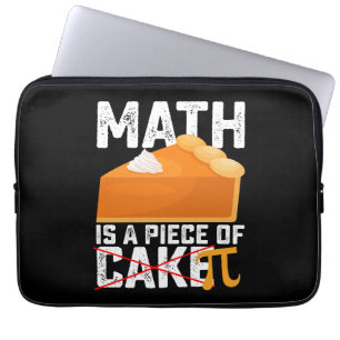 Capa Para Notebook Matemática é um Pedaço de Bolo Pi Dia Engraçado