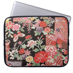 Capa Para Notebook Matéria têxtil japonesa do QUIMONO, teste padrã