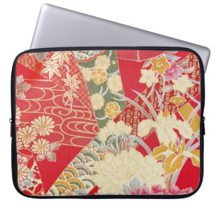 Capa Para Notebook Matéria têxtil japonesa do QUIMONO, teste padrã