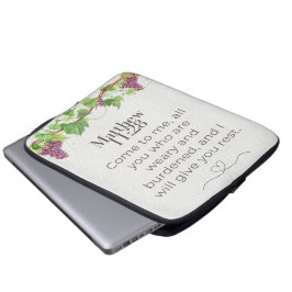 Capa Para Notebook Mateus 11:28 Venham a Mim Escritura | Parreira