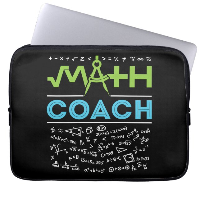 Capa Para Notebook Math Coach Mathematics Tutor (Frente)