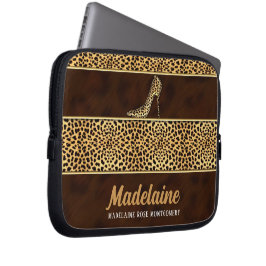 Capa Para Notebook Matizes de Chita ouro em Impressão Animal Selvagem