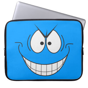 Capa Para Notebook Mau azul Genius Villain Face Bolsa de laptop
