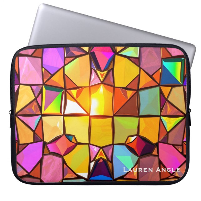 Capa Para Notebook Maximalist Mosaic Mirror Aesthetic Office (Frente)