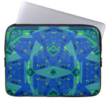 Mazipoodles Origami Chintz Blue Green