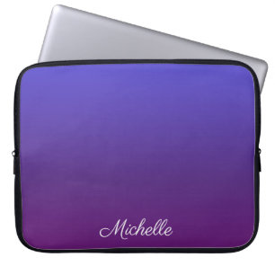 Capa Para Notebook Mbre azul e roxa personalizada