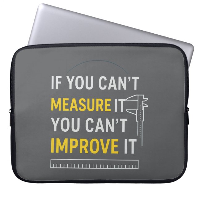 Capa Para Notebook Meça Isso, Melhore Isso - Motivação Lean Six Sigma (Frente)
