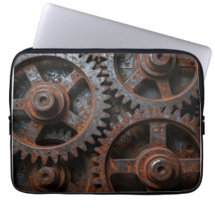 Capa Para Notebook Mecanismo Industrial Enferrujado