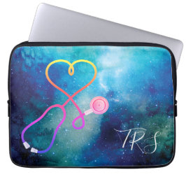 Capa Para Notebook Medical Doctor or Nurse Blue Universe