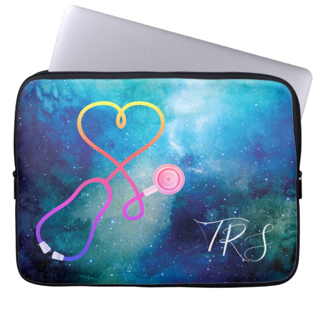 Capa Para Notebook Medical Doctor or Nurse Blue Universe (Frente)