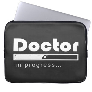 Capa Para Notebook Médico em Andamento Barra de Carregamento Engraçad