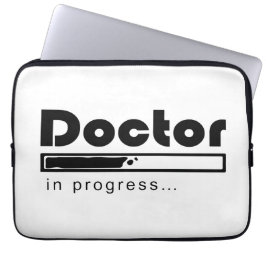 Capa Para Notebook Médico em Andamento Barra de Carregamento Engraçad