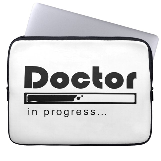 Capa Para Notebook Médico em Andamento Barra de Carregamento Engraçad (Frente)