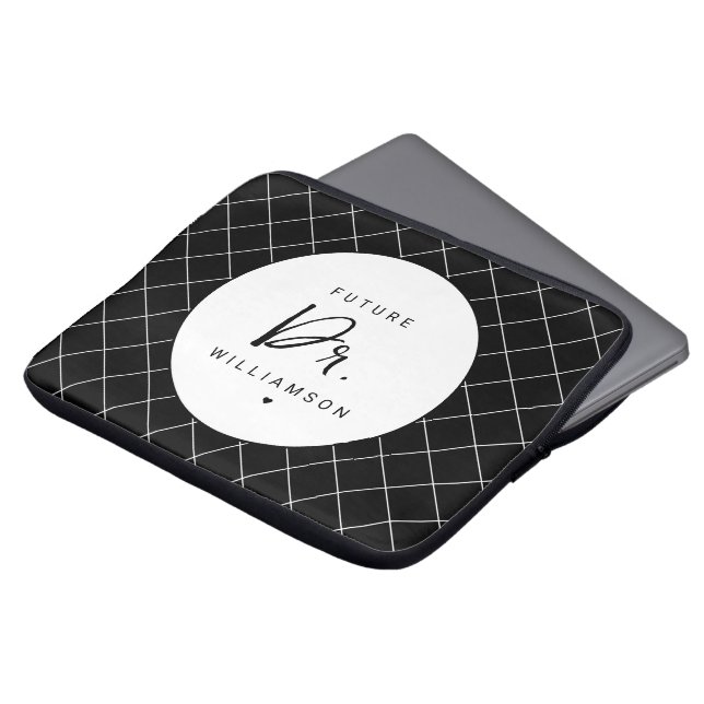 Capa Para Notebook Médico Futuro | Estudante de doutorado na Faculdad (Frente Topo)