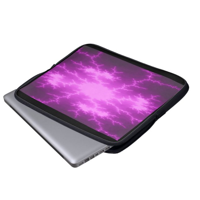 Capa Para Notebook Mega Lightning Fractal Laptop Bag (Frente Inferior)