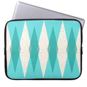 Capa Para Notebook Meio século Modern Argyle Bolsa de laptop