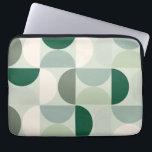 Capa Para Notebook Meio século moderno Abstrato de padrão verde<br><div class="desc">Padrão moderno do meio século - formas geométricas do abstrato - padrão minimalista em verde-sábio.</div>