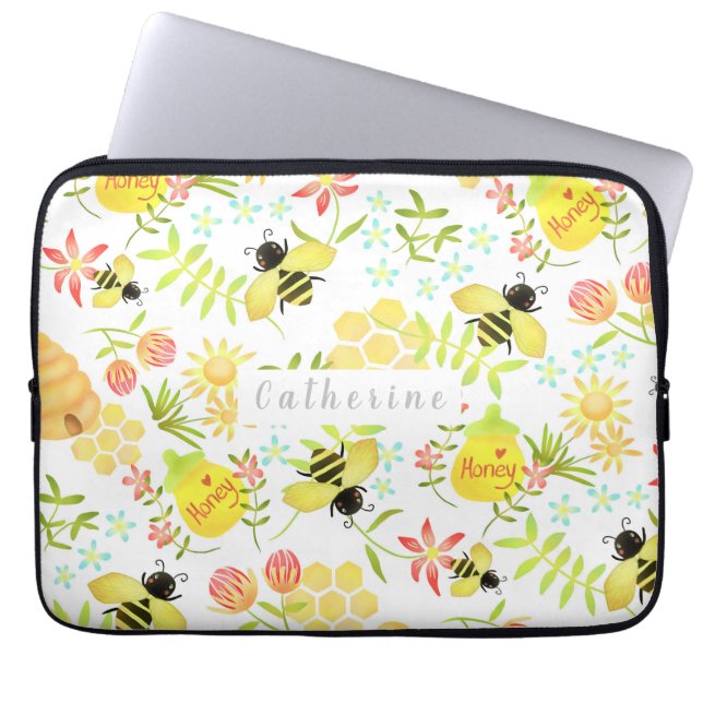 Capa Para Notebook Mel Bee White Eletrônicos Bag (Frente)