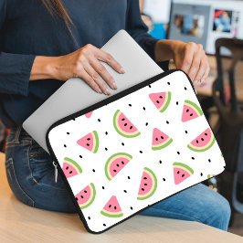 Capa Para Notebook Melancia rosa, Sementes De Melancia, Padrão De Ver
