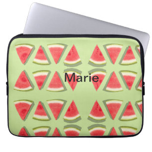 Capa Para Notebook Melancia rosa simples adicionar nome mínimo person