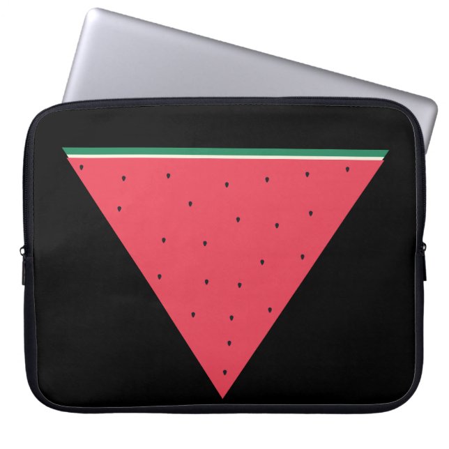 Capa Para Notebook Melancia sobre resistência ao triângulo vermelho i (Frente)