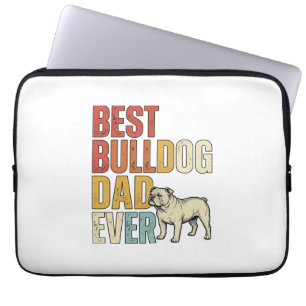 Capa Para Notebook Melhor Camisa de Gravura Vintage Pai Bulldog de To