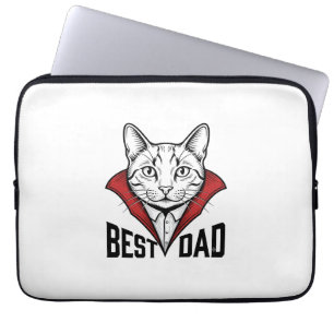 Capa Para Notebook Melhor Design de Gravação Vintage de Gato Vampiro 