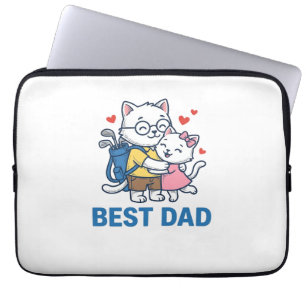 Capa Para Notebook Melhor Design de Vetor Fofo de Gato de Golfe do Pa