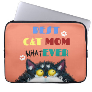 Capa Para Notebook Melhor Gato Mãe Sempre Rumpy gato Engraçado Text