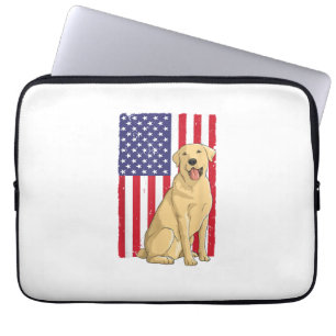 Capa Para Notebook Melhor Labrador Para Homens, Amarelo Cachorro Retr